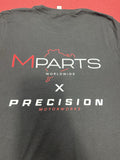 Mpartsworldwide X Precision Tee T Shirt T-Shirt 2025 Black Back to 90s Medium M