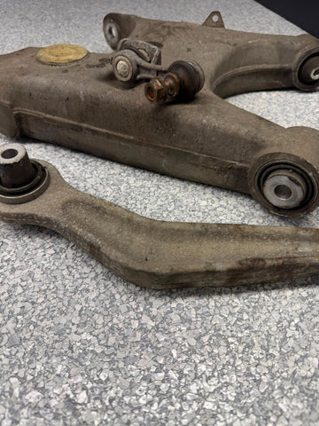 00-03 BMW E39 M5 Rear Left Driver Side Control Arm Lower Upper Set OEM