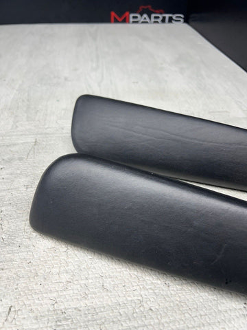 01-06 BMW E46 M3 Convertible Door Arm Rest Armrest Pads Black *2 Broken Tabs