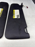 08-13 OEM BMW E92 328 335 M3 Coupe Right Left Pair Sun Visor Black Felt