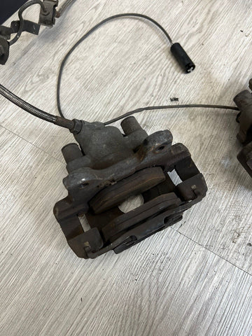 94-02 BMW E36 M3 REAR BRAKE CALIPERS + STAINLESS STEEL LINES