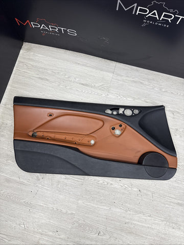 01-06 BMW E46 M3 FRONT LEFT DRIVER SIDE DOOR PANEL CARD CINNAMON