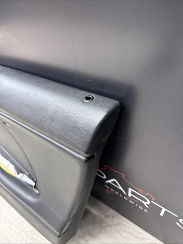 01-06 BMW E46 M3 FRONT PASSENGER RIGHT SIDE DOOR PANEL CARD BLACK OEM