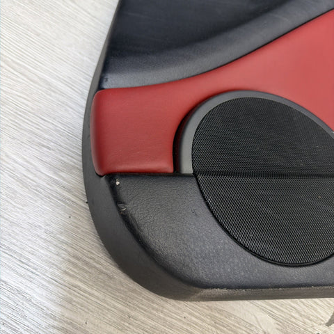 01-06 BMW E46 M3 FRONT RIGHT PASSENGER SIDE DOOR PANEL CARD IMOLA RED OEM