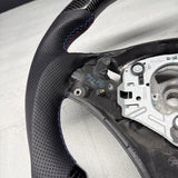 08-13 BMW E90 E92 E93 M3 OHC Carbon fiber Steering Wheel Tri Stitched DCT