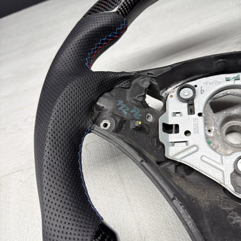 08-13 BMW E90 E92 E93 M3 OHC Carbon fiber Steering Wheel Tri Stitched DCT