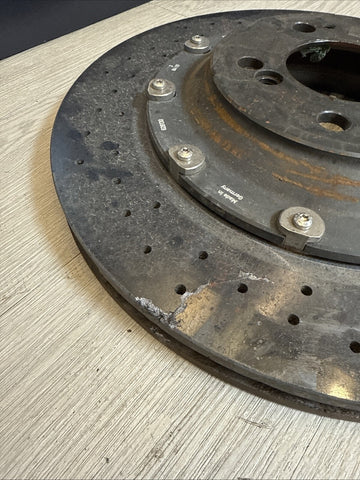 15-20 BMW F80 F82 F83 M3 M4 Carbon Ceramic Brakes CCB Rear Rotors Discs *Cracks*
