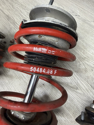 01-06 BMW E46 M3 KONI Front & Rear Suspension Struts Shocks H&R Lowering Springs
