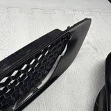 08-13 BMW E90 E92 E93 M3 Hood Scoops Space Jerez Black Pair 8042978 *Cracked*