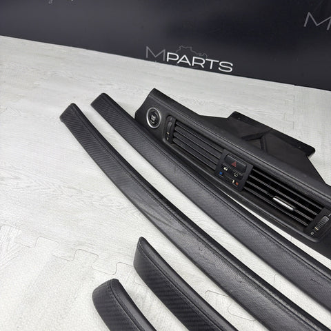 08-13 BMW E92 E93 M3 Interior Trim Set Carbon Leather OEM *Scuffs*