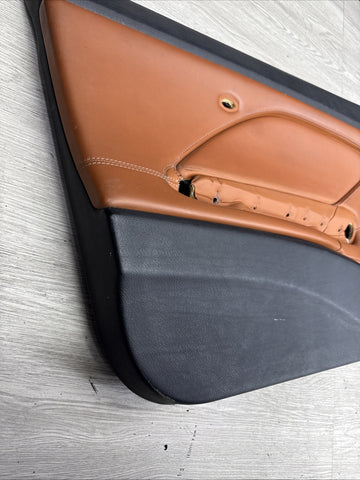 01-06 BMW E46 M3 FRONT LEFT DRIVER SIDE DOOR PANEL CARD CINNAMON