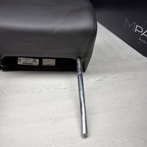 2001-2006 BMW E46 M3 Convertible Black Rear Headrest Head Rest *Damaged