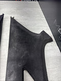 2001-2006 BMW M3 E46  Coupe Pair C Pillar Cover Trim Rear Cloth - DAMAGED CRACK