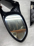 08-13 BMW E92 E93 M3 Folding Mirrors Gloss Black Trims + Glass / Black Covers