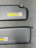 2000-2009 Honda S2000 AP1 AP2 Sun Visors Pair Genuine OEM Black