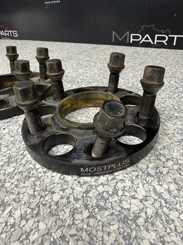 15MM Spacers + Extended Bolts PAIR 5x120 BMW E SERIES MOSTPLUS