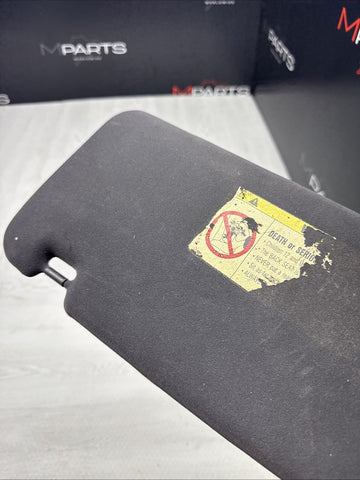 01-06 BMW E46 M3 Coupe Right Passenger Sun Visor Shade Mirror Black OEM