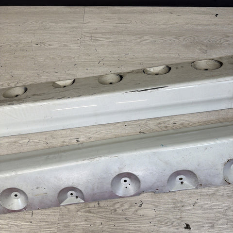 01-06 BMW E46 M3 Rocker Panel Side Skirts OEM Alpine White *Notes*