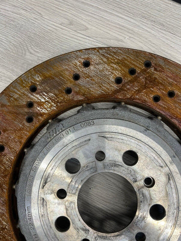 OEM Used 21-24 BMW G80 G82 G83 M3 M4 Rear Brakes Rotors