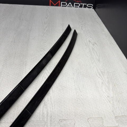 BMW E46 325 330 M3 Roof Rails Moldings Trims Pair Coupe OEM