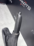01-06 BMW E46 325 330 M3 Parking Brake Ebrake Leather Handle + Boot + Mechanism