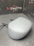 2001-2006 BMW E46 M3 Coupe Front Seat Headrests Grey Leather OEM