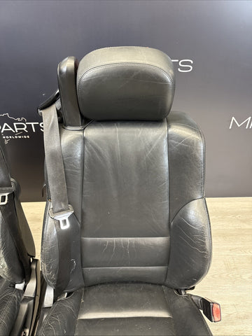 01-06 BMW E46 M3 Convertible Interior Front Non Heated Seats Black