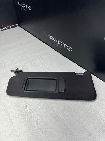 08-13 OEM BMW E92 328 335 M3 Coupe Left Driver Sun Visor Black Felt