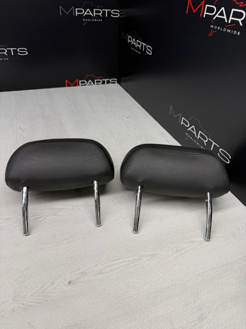 99-06 BMW E46 328 325 330 Sedan Coupe Rear Seat Headrest Black Pair OEM