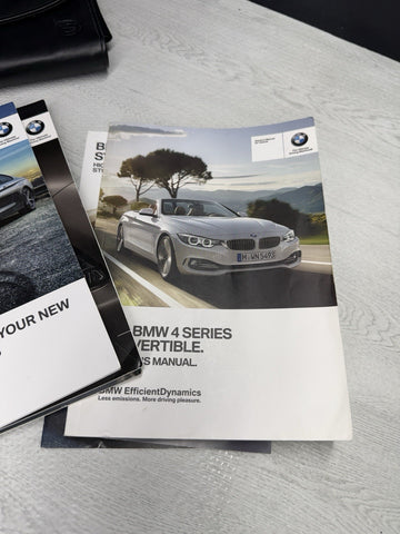 2015 BMW F33 4-Series Convertible 428i 435i xDrive Owners Manual Owner Books Set