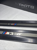 96-99 BMW E36 M3 Coupe Door Sills Trims Pair Black OEM