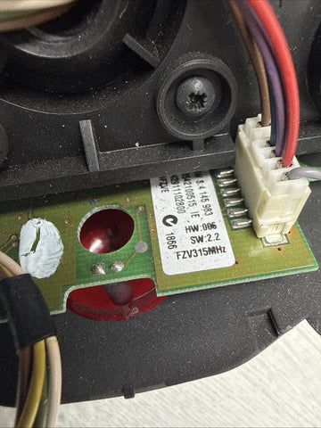 01-06 BMW E46 M3 Rearview Rear View Oval Mirror Inner Housing + Nose + Covers