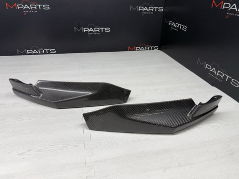 BMW 21-26 G80 G82 G83 M3 M4 Front Bumper Lower Molding Splitters Carbon Fiber