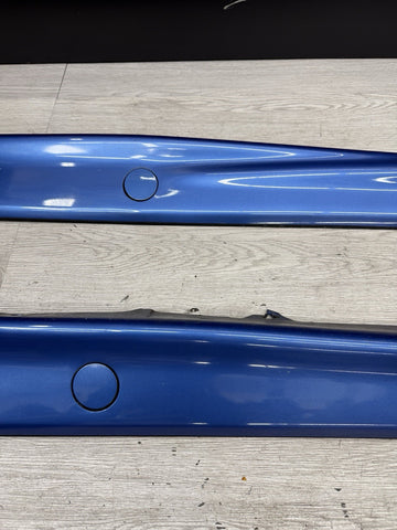 94-99 BMW E36 M3 M-TECH Side Skirts Rocker Panels Estoril Blue OEM 2233356