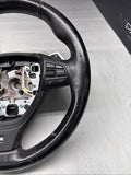 11-13 BMW F10 535i 528i 550i Sport Steering Wheel Black OEM