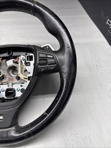 11-13 BMW F10 535i 528i 550i Sport Steering Wheel Black OEM