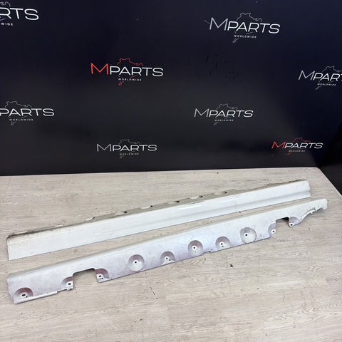 01-06 BMW E46 M3 Rocker Panel Side Skirts OEM Alpine White *Notes*