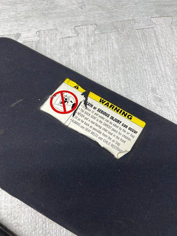 01-06 BMW E46 M3 Coupe Left Right Sun Visors Shade Mirror Black OEM Pair