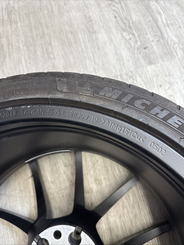 OEM BMW 15-20 F80 F82 F83 M3 M4 CS Wheel Rim 20x10 Rear Orbit Grey + Michelin 4S