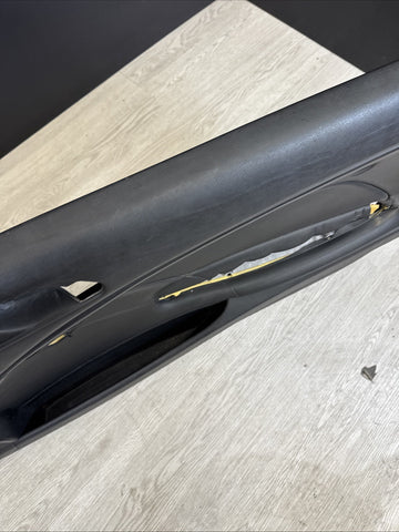 01-06 BMW E46 M3 PASSENGER RIGHT SIDE DOOR PANEL CARD BLACK OEM