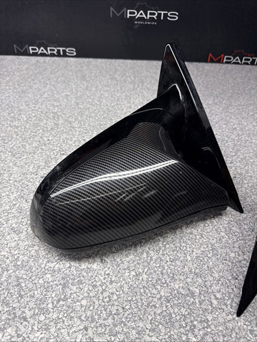 15-20 BMW F82 F83 M4 Mirrors / No Camera / No Lane Assist / Carbon Style Covers
