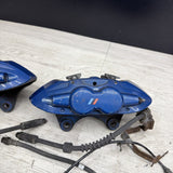 OEM BMW F80 F83 M3 M4 Front Rear 380/370mm Brake Calipers SET Brembo Blue