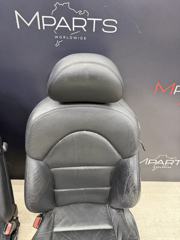 BMW E46 M3 01-06 Napa Black Coupe Front Seats Powered Heated *Notes*