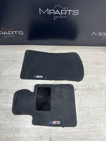 Genuine 01-06 BMW E46 M3 Coupe Carpets Floor Mats Black Front