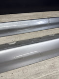 01-06 BMW E46 M3 Rocker Panel Side Skirts OEM Silver & Silver Grey Pair