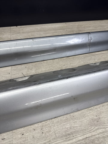 01-06 BMW E46 M3 Rocker Panel Side Skirts OEM Silver & Silver Grey Pair