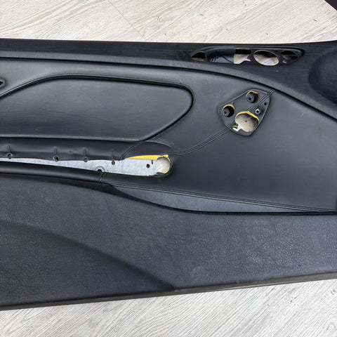 01-06 BMW E46 M3 DRIVER LEFT SIDE DOOR PANEL CARD BLACK OEM