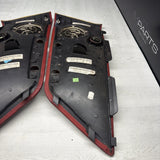 01-06 BMW E46 M3 Convertible Rear Left Right Door Cards Panels Trims Imola Red