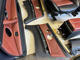 08-13 BMW E93 M3 Convertible Front & Back Seats & Panels Fox Red / Black Leather