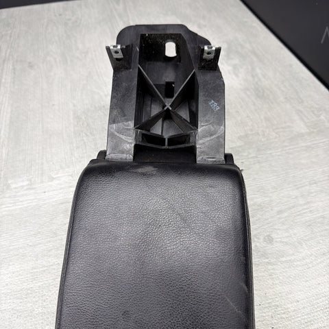01-06 BMW E46 M3 Center Console Armrest Arm Rest Black Leather Wrapped